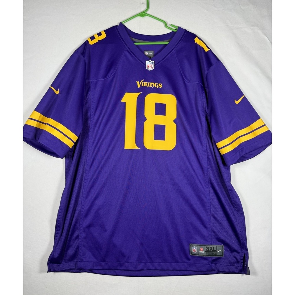 Nike Minnesota Vikings Justin Jefferson Jersey #18 Size 3XL Purple EUC